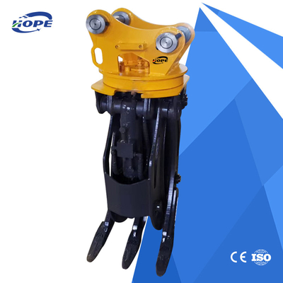 L'excavatrice est équipée d'un support hydraulique de 12 à 18 tonnes.